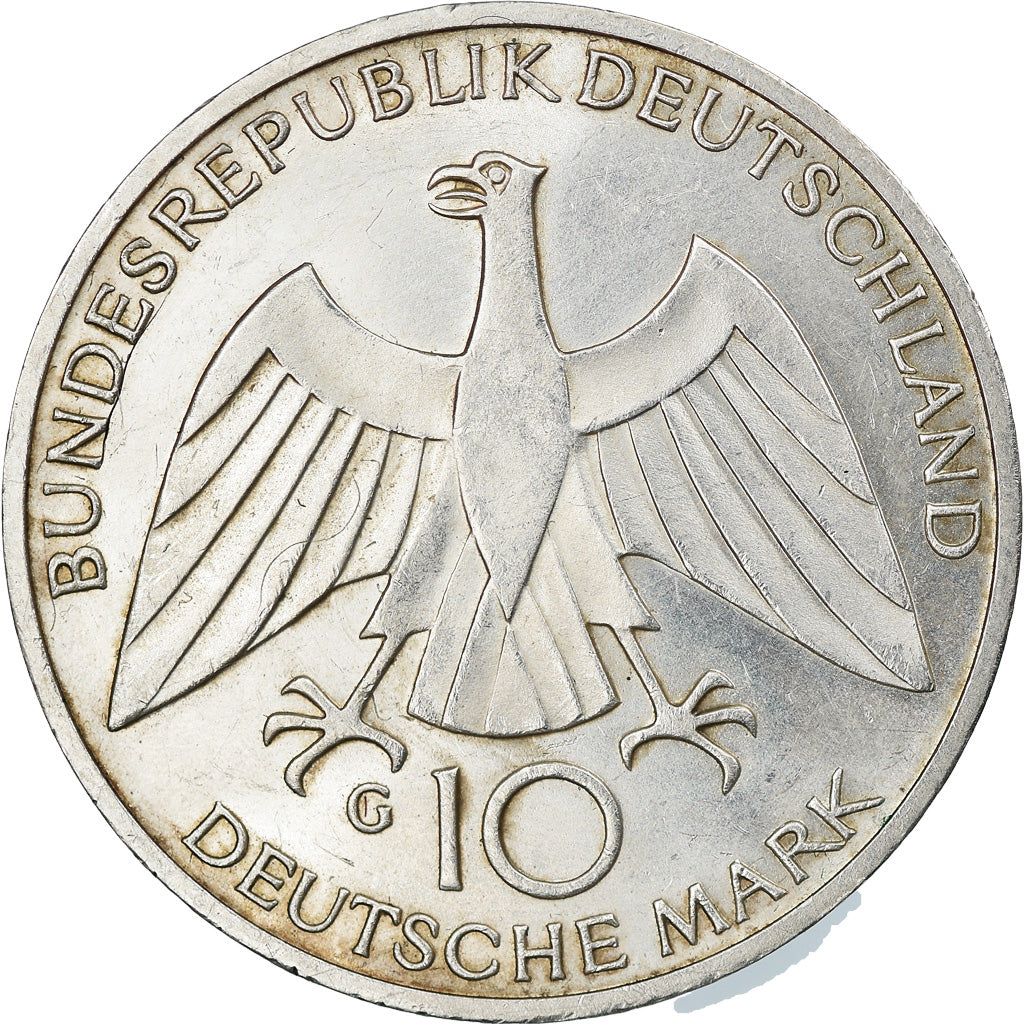 Moneta, GERMANIA - REPUBBLICA FEDERALE, 10 Mark, 1972, Karlsruhe, SPL-, Argento
