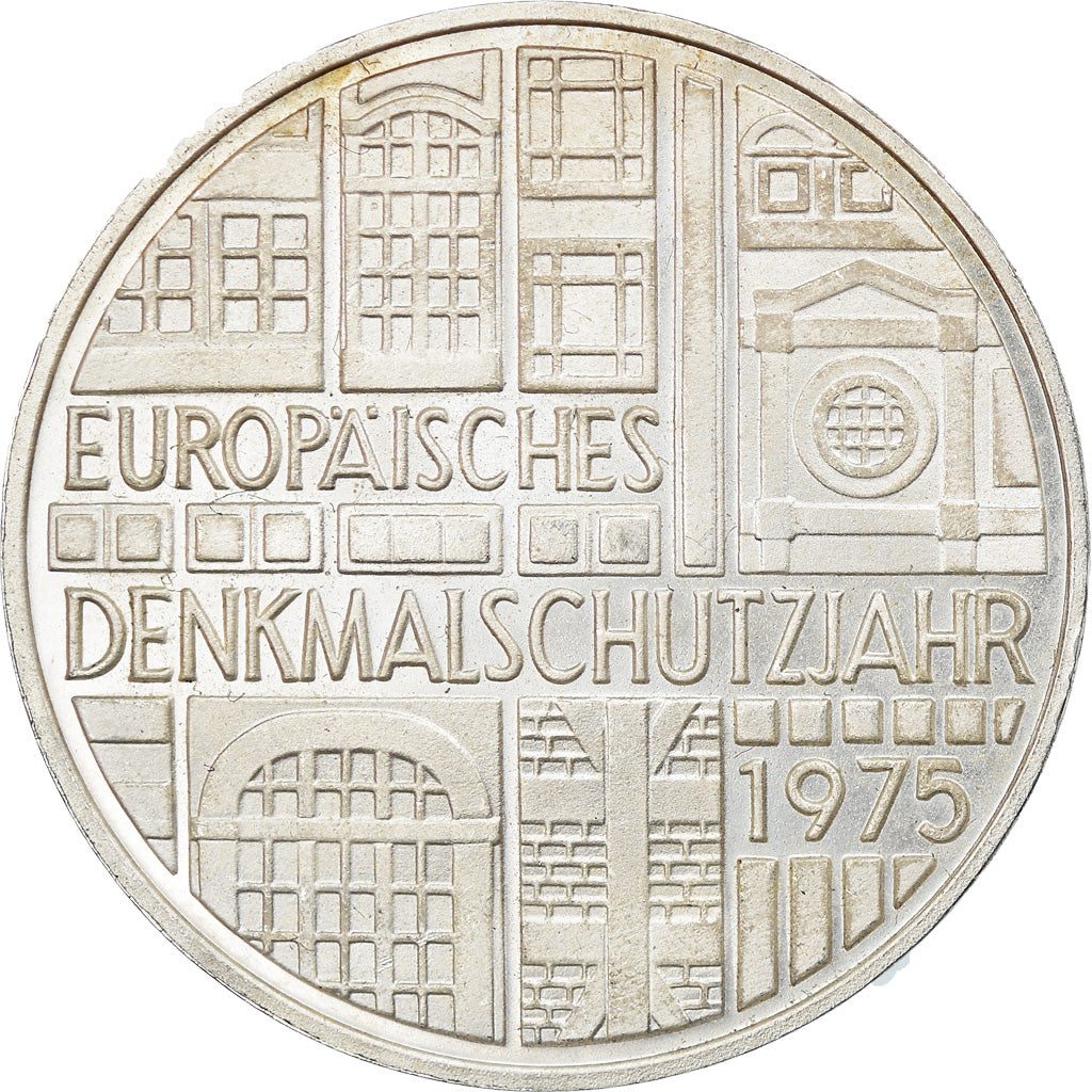 Münze, Bundesrepublik Deutschland, 5 Mark, 1975, Stuttgart, Germany, BE, VZ