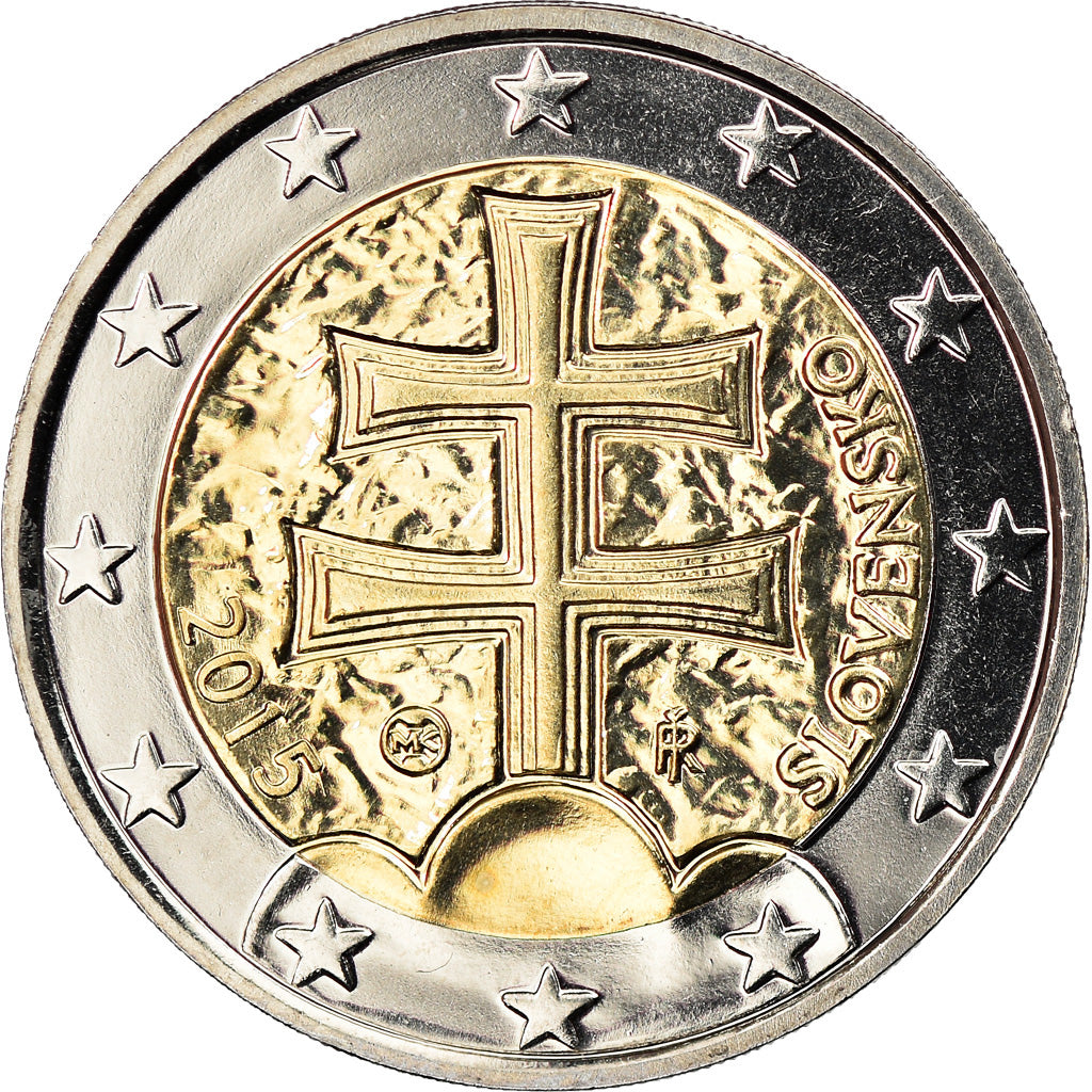 Slovakia, 2 Euro, 2015, MS(63), Bi-Metallic, KM:New
