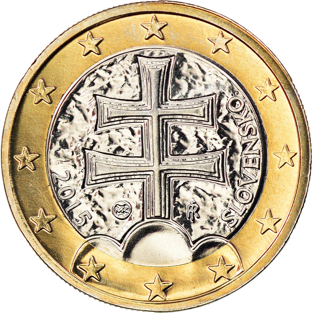 Slovakia, Euro, 2015, MS(63), Bi-Metallic, KM:New