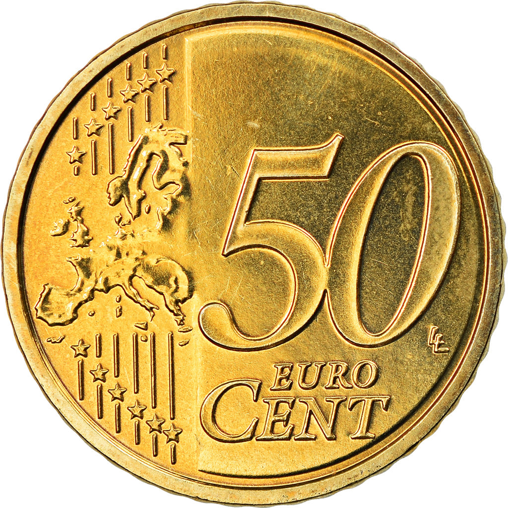 Slovakia, 50 Euro Cent, 2015, MS(63), Brass, KM:New