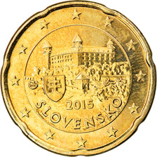 Eslovaquia, 20 Euro Cent, 2015, SC, Latón, KM:New