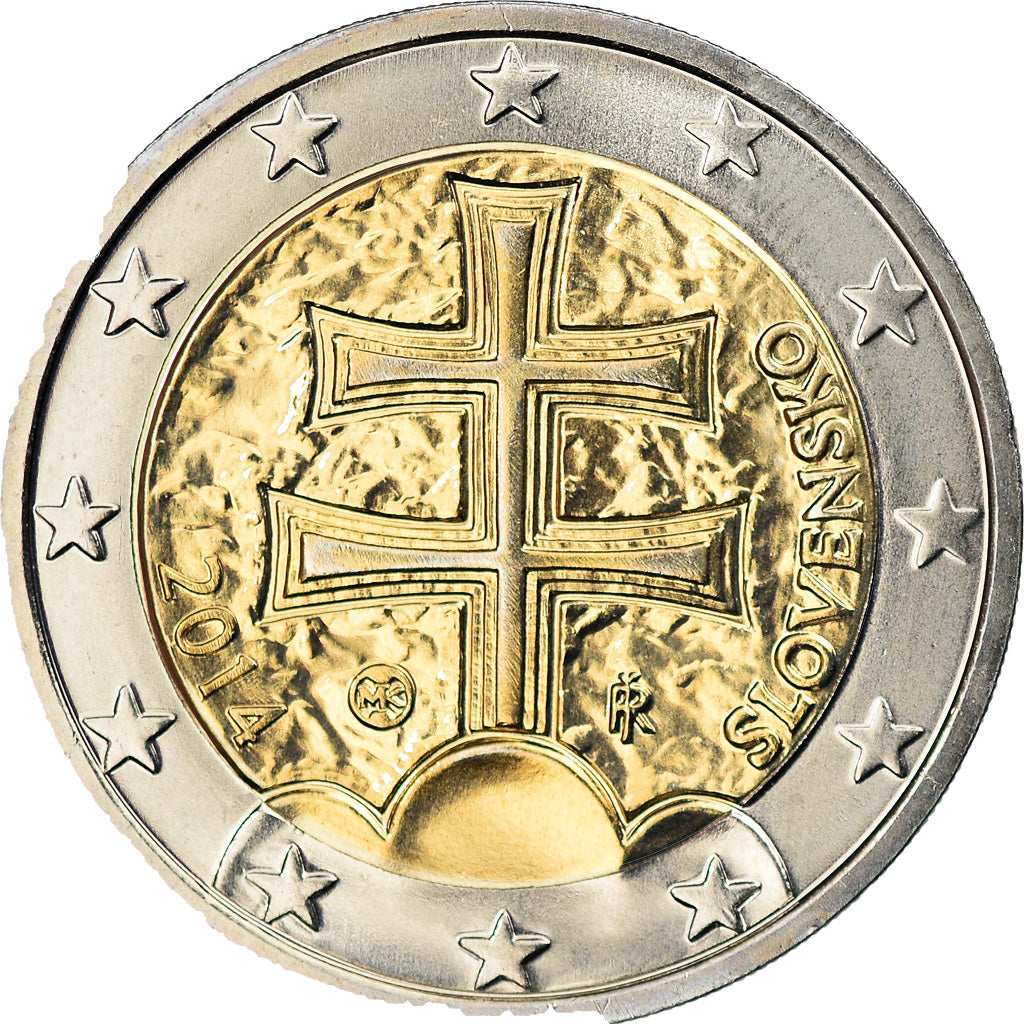 Eslovaquia, 2 Euro, 2014, SC, Bimetálico, KM:New