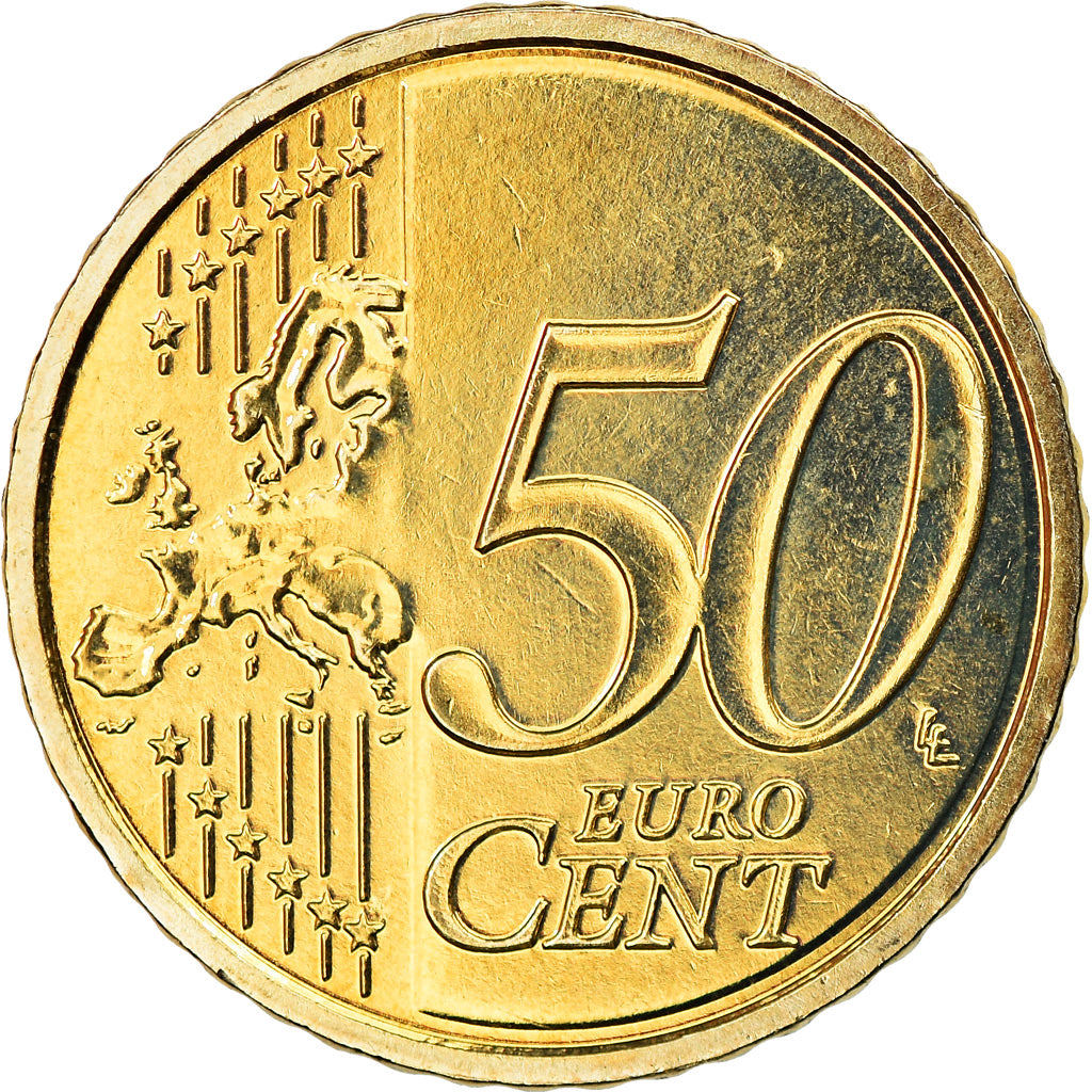 Slovakia, 50 Euro Cent, 2014, MS(63), Brass, KM:New