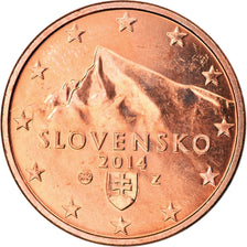 Slovakia, 5 Euro Cent, 2014, MS(63), Copper Plated Steel, KM:New