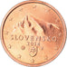Slovakia, 2 Euro Cent, 2014, MS(63), Copper Plated Steel, KM:New