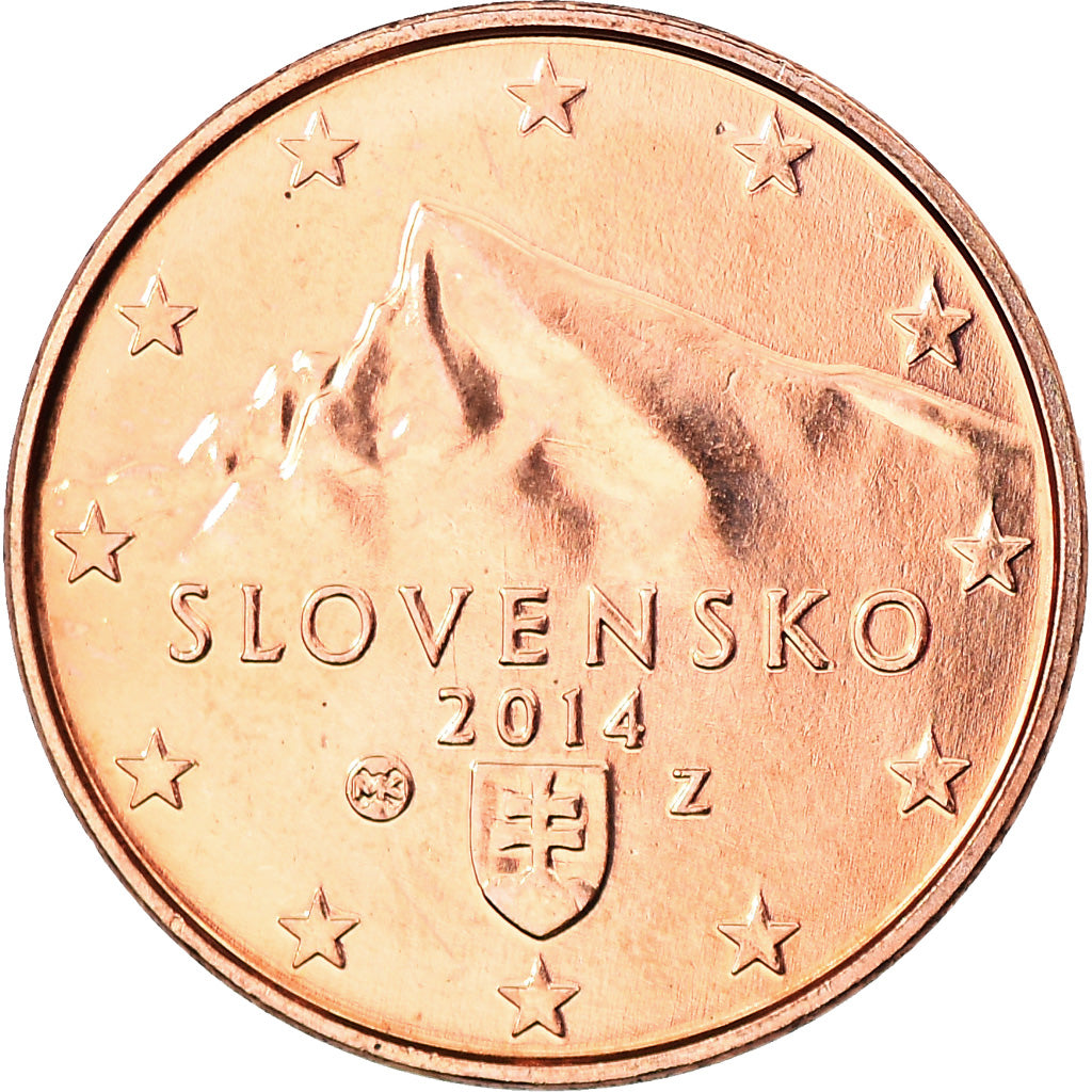 Slovakia, Euro Cent, 2014, MS(63), Copper Plated Steel, KM:New