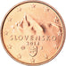 Slovakia, Euro Cent, 2014, MS(63), Copper Plated Steel, KM:New
