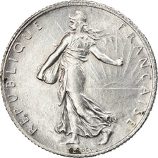 Coin, France, Semeuse, 2 Francs, 1919, Paris, AU(50-53), Silver, KM:845.1