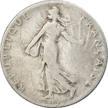 Coin, France, Semeuse, 50 Centimes, 1908, Paris, VF(20-25), Silver, KM:854