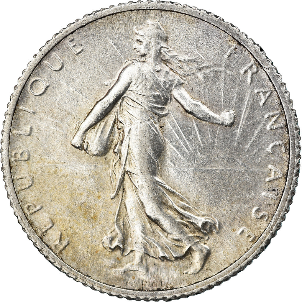 Coin, France, Semeuse, Franc, 1919, Paris, EF(40-45), Silver, KM:844.1