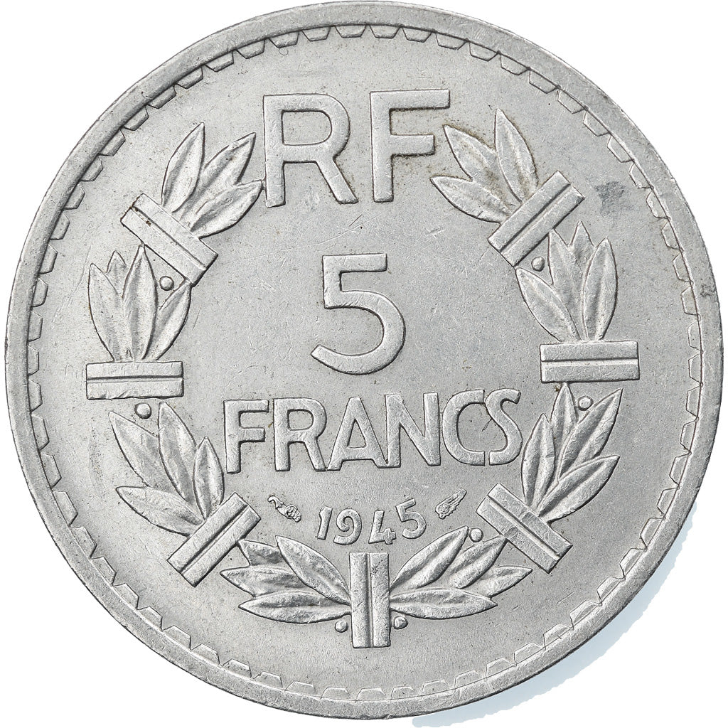 Monnaie, France, Lavrillier, 5 Francs, 1945, Paris, TTB, Aluminum-Bronze