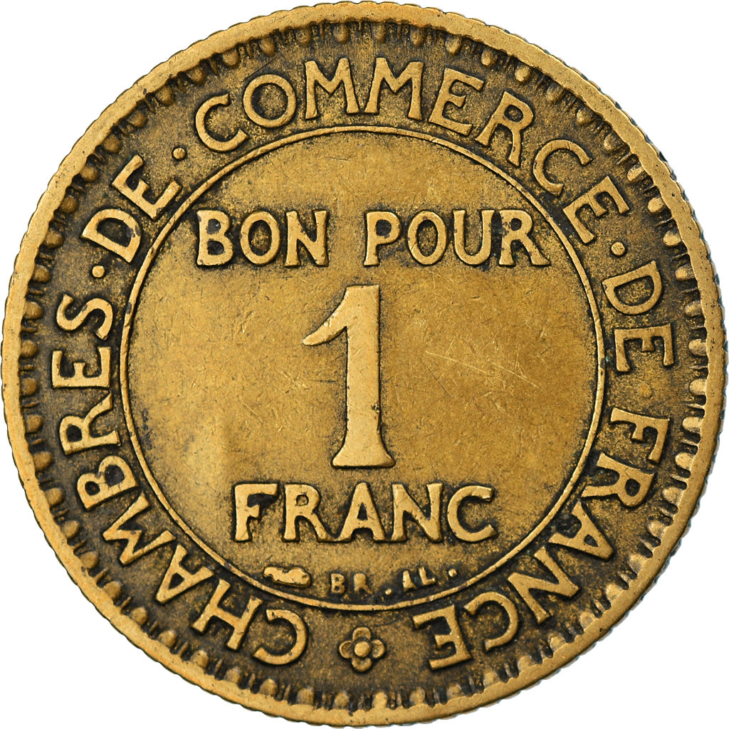 Coin, France, Chambre de commerce, Franc, 1926, Paris, VF(30-35)