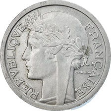 Munten, Frankrijk, Morlon, 2 Francs, 1945, Paris, ZF, Aluminium, KM:886a.1