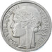 Munten, Frankrijk, Morlon, 2 Francs, 1945, Paris, ZF, Aluminium, KM:886a.1