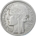 Moneda, Francia, Morlon, 2 Francs, 1945, Paris, MBC, Aluminio, KM:886a.1