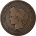 Coin, France, Cérès, 10 Centimes, 1873, Paris, VF(20-25), Bronze, KM:815.1