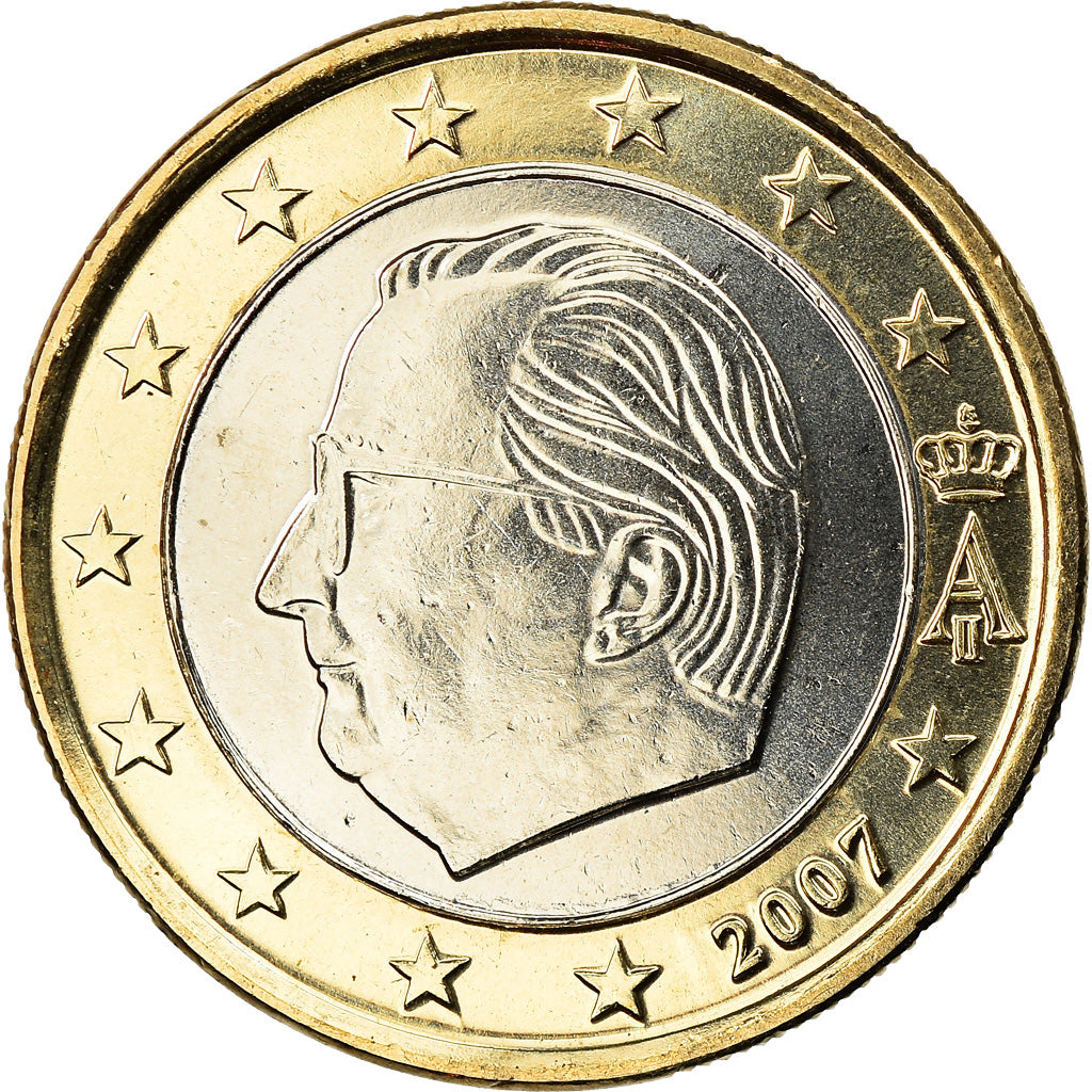 Belgium, Euro, 2007, Brussels, MS(65-70), Bi-Metallic, KM:245