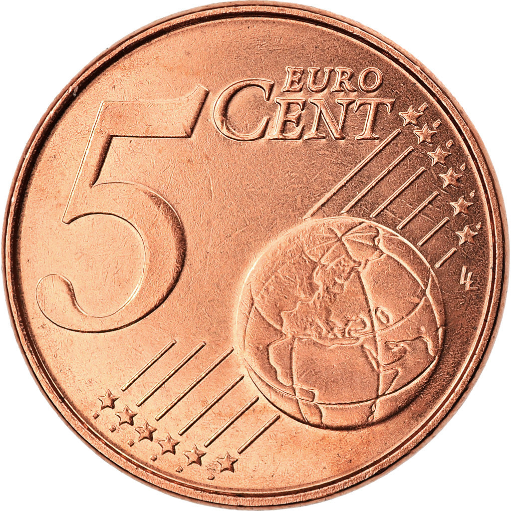 Belgium, 5 Euro Cent, 2007, Brussels, MS(65-70), Copper Plated Steel, KM:226