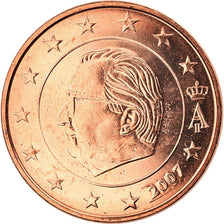 Belgium, 5 Euro Cent, 2007, Brussels, MS(65-70), Copper Plated Steel, KM:226