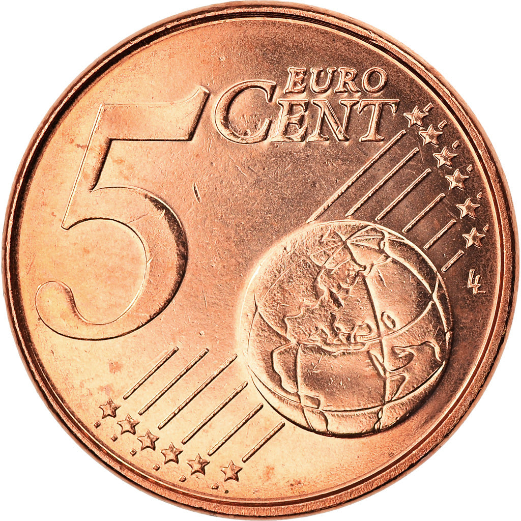 Belgium, 5 Euro Cent, 2007, Brussels, MS(65-70), Copper Plated Steel, KM:226