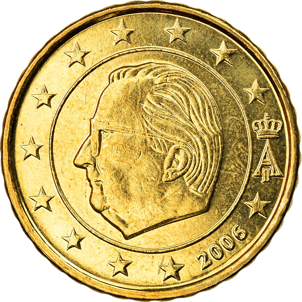 Belgium, 10 Euro Cent, 2006, Brussels, MS(63), Brass, KM:227