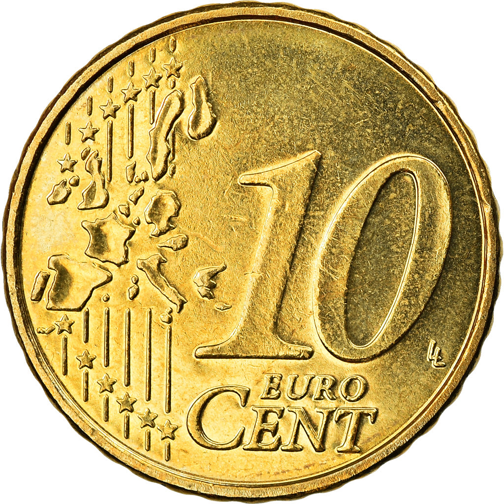Belgium, 10 Euro Cent, 2006, Brussels, MS(63), Brass, KM:227