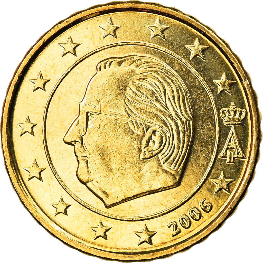 België, 10 Euro Cent, 2006, Brussels, UNC-, Tin, KM:227