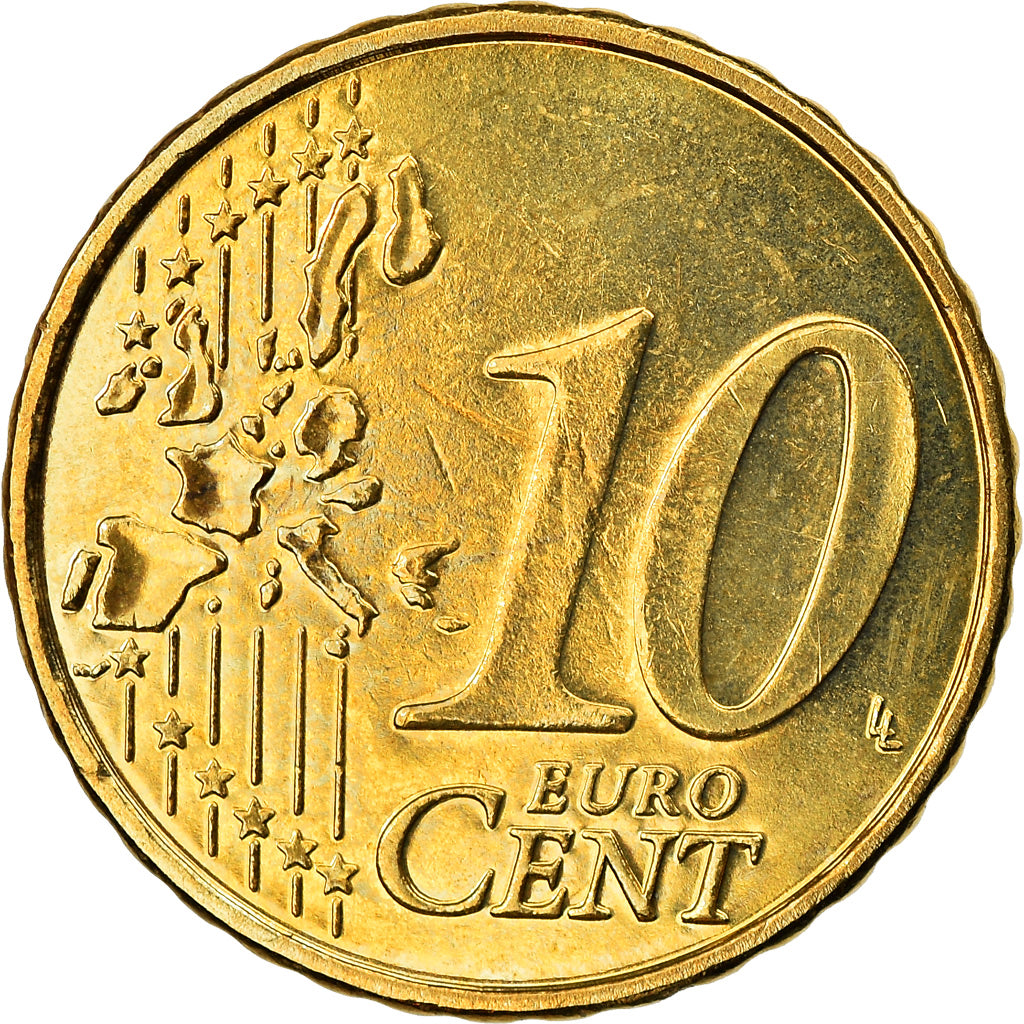 België, 10 Euro Cent, 2006, Brussels, UNC-, Tin, KM:227