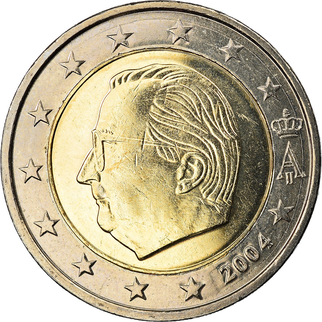 België, 2 Euro, 2004, Brussels, UNC-, Bi-Metallic, KM:231