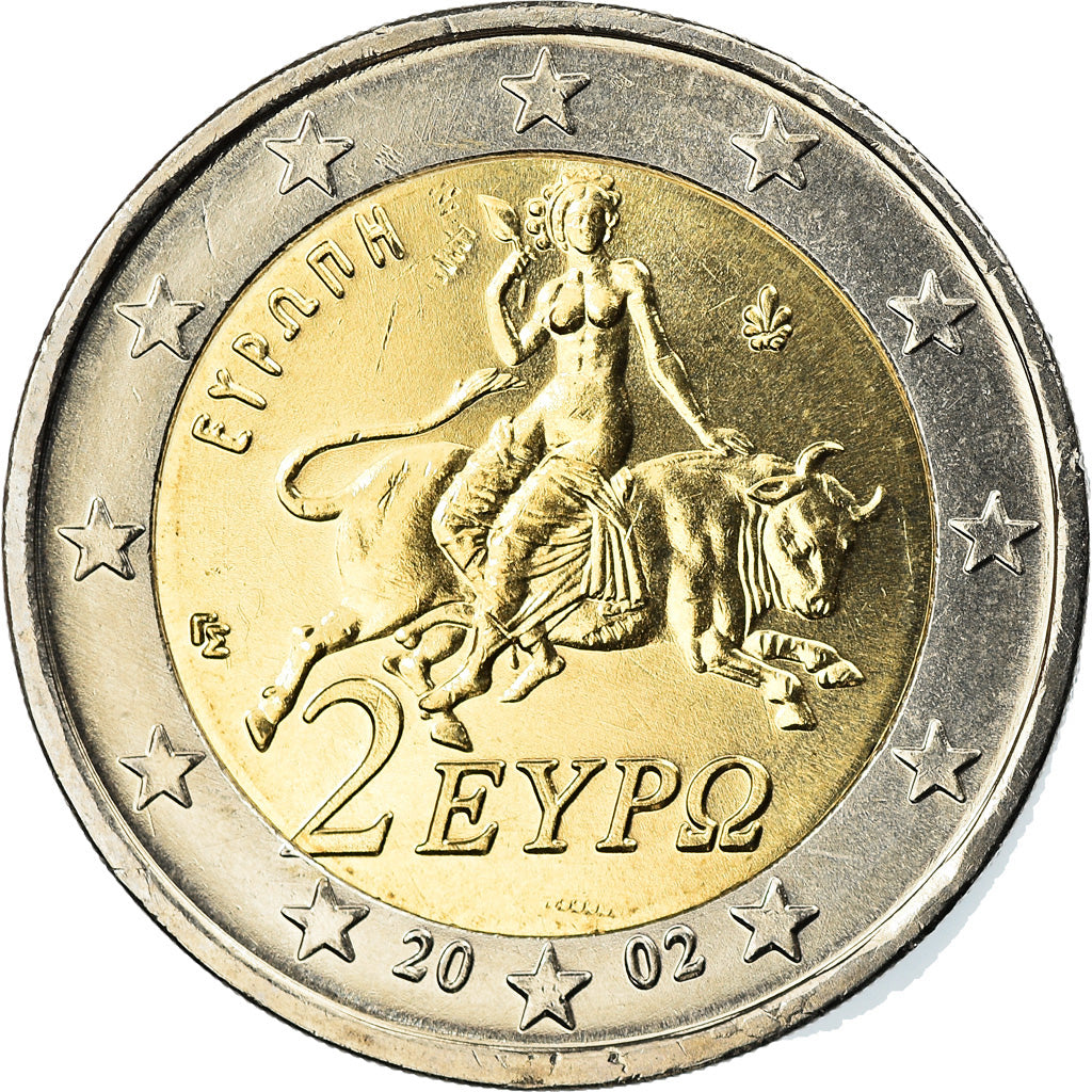 Griechenland, 2 Euro, 2002, Athens, UNZ, Bi-Metallic, KM:188
