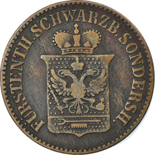 Coin, German States, 3 Pfennig, 1858, Berlin, EF(40-45), Copper, KM:143
