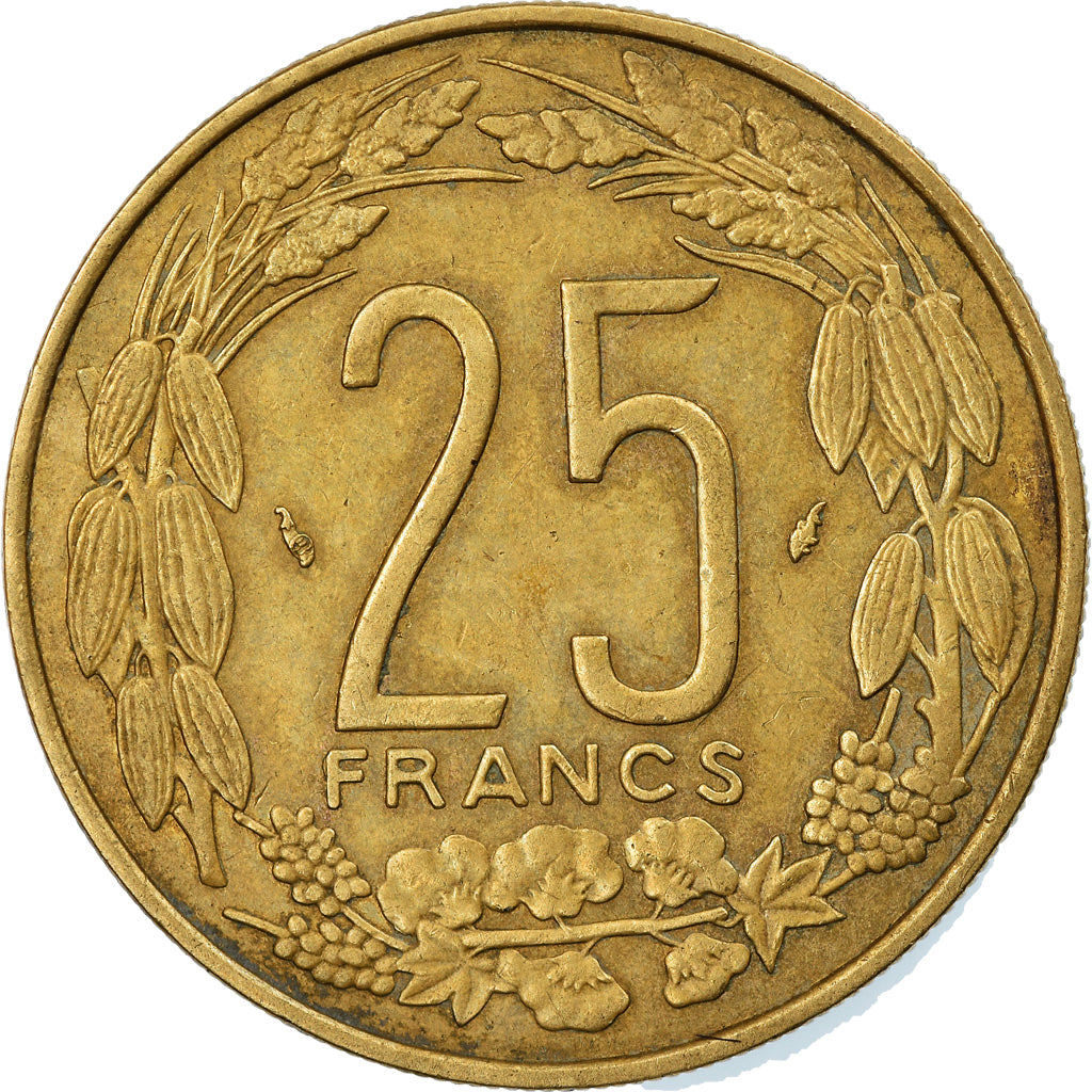Coin, Central African States, 25 Francs, 1991, Paris, EF(40-45)