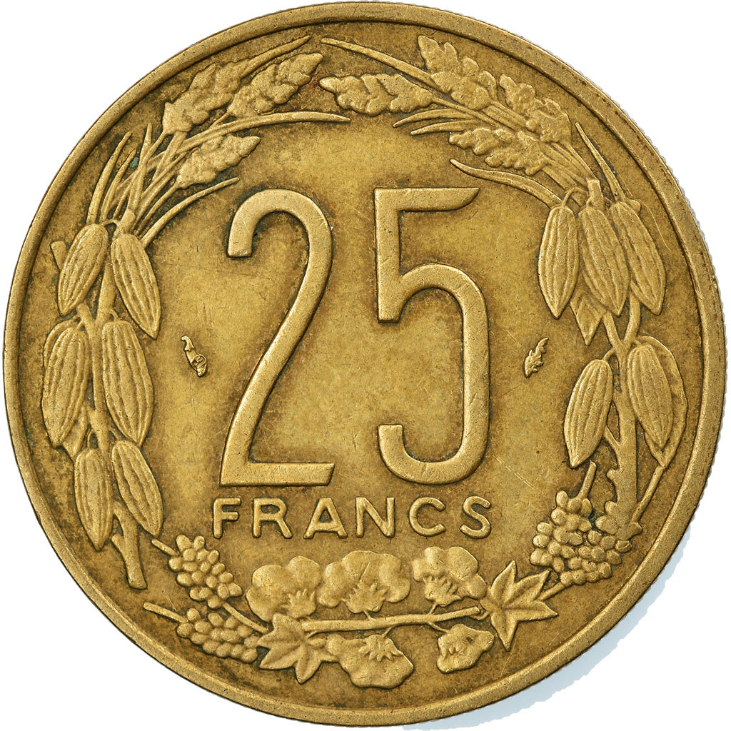 Coin, Central African States, 25 Francs, 1991, Paris, AU(50-53)