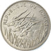 Coin, Chad, 100 Francs, 1990, AU(50-53), Nickel, KM:3