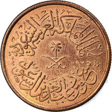 Coin, Saudi Arabia, UNITED KINGDOMS, Halala, 1963, EF(40-45), Bronze, KM:44