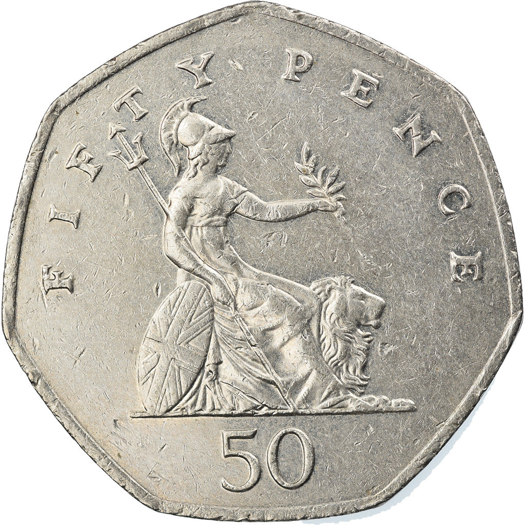 Coin, Great Britain, Elizabeth II, 50 Pence, 2004, EF(40-45), Copper-nickel
