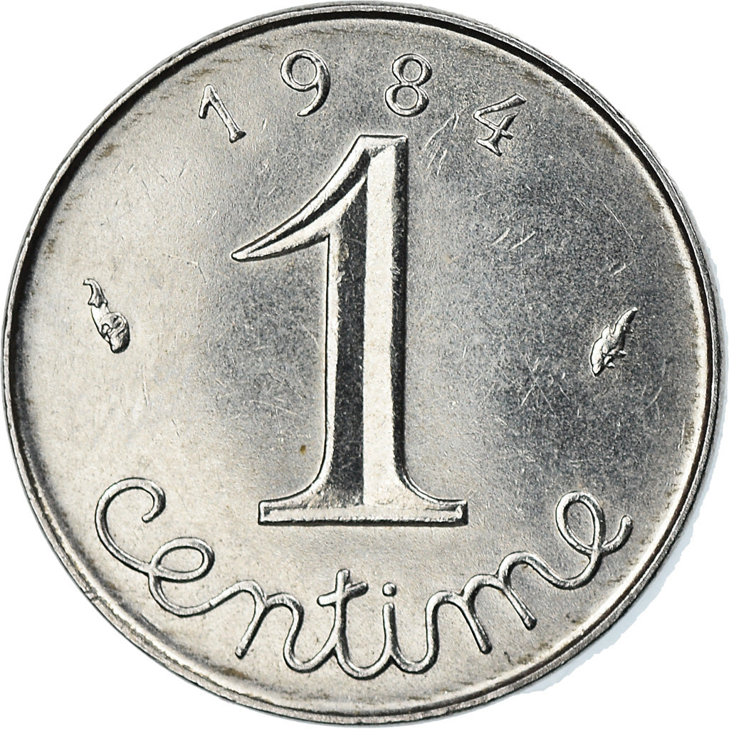 Coin, France, Épi, Centime, 1984, Paris, EF(40-45), Stainless Steel, KM:928