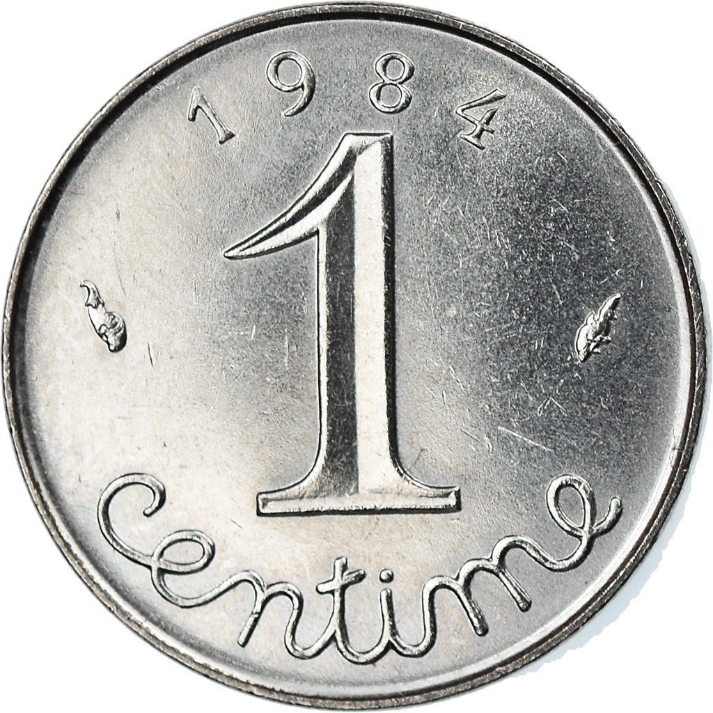 Moneta, Francia, Épi, Centime, 1984, Paris, BB+, Acciaio inossidabile, KM:928
