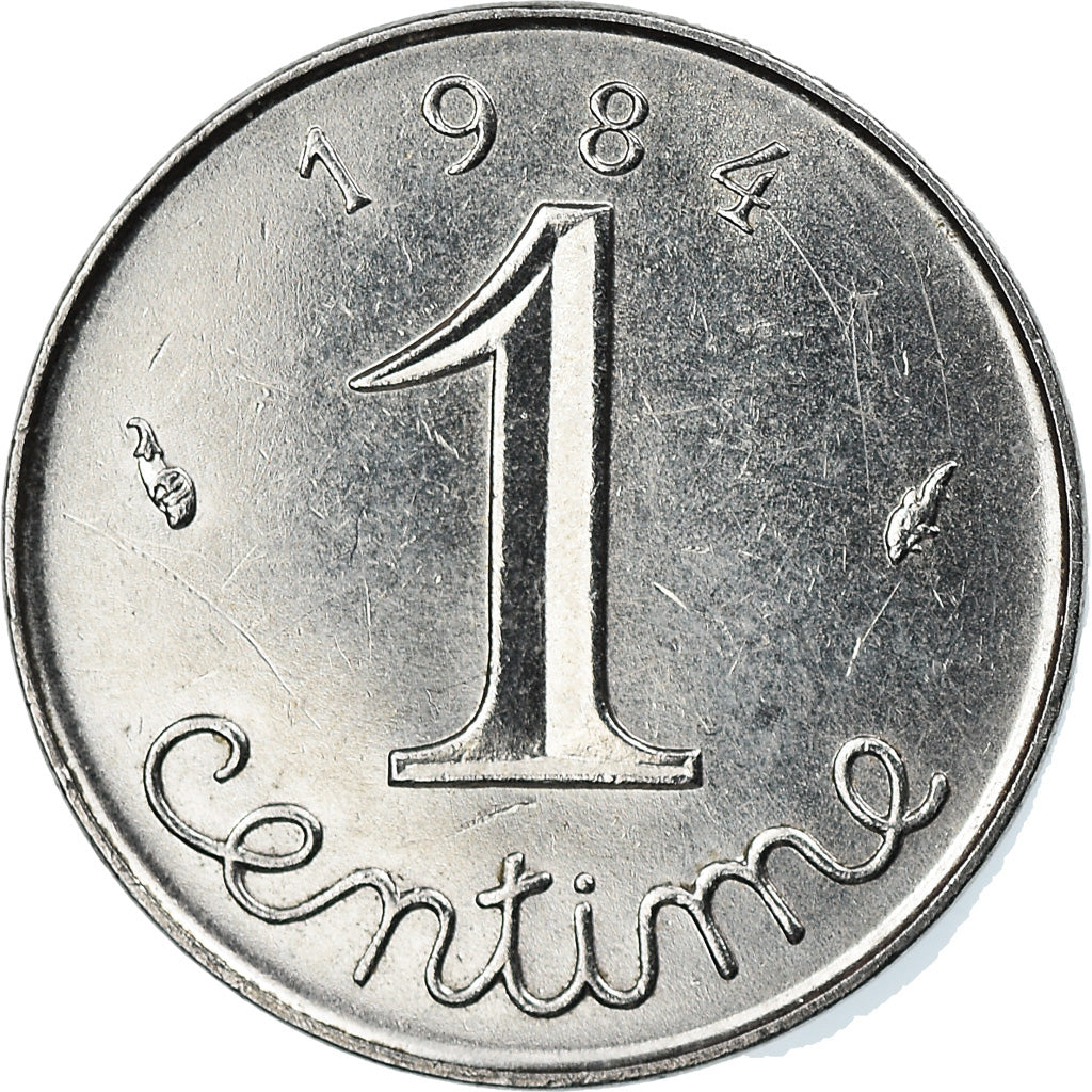 Coin, France, Épi, Centime, 1984, Paris, EF(40-45), Stainless Steel, KM:928