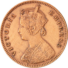 INDIA-BRITISH, Victoria, 1/4 Anna, 1893, EF(40-45), Copper, KM:486