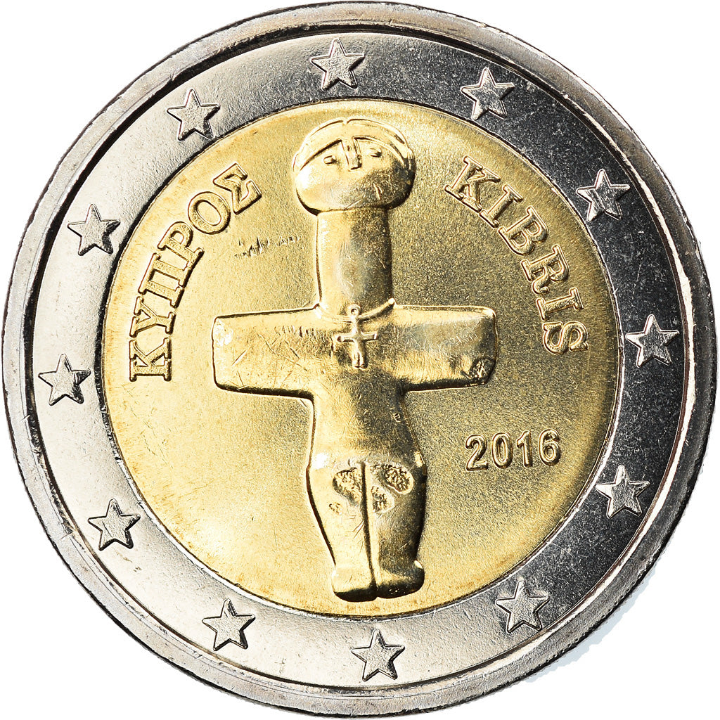 Cyprus, 2 Euro, 2016, MS(63), Bi-Metallic, KM:New