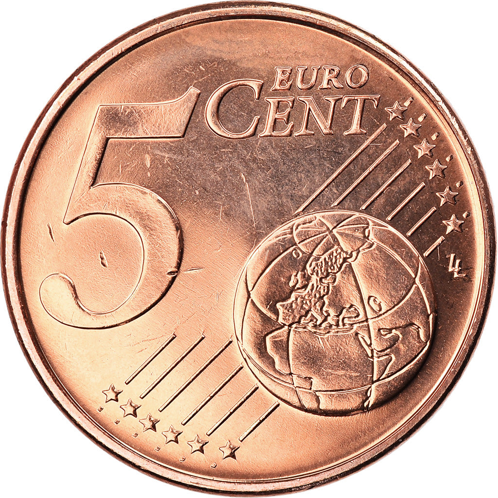 Cyprus, 5 Euro Cent, 2016, MS(63), Copper Plated Steel, KM:New