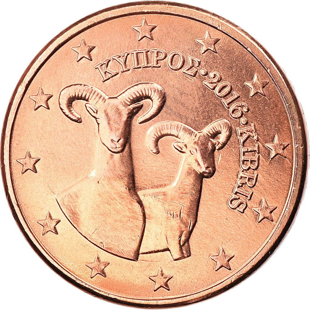 Zypern, Euro Cent, 2016, UNZ, Copper Plated Steel, KM:New
