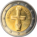 Chipre, 2 Euro, 2014, SC, Bimetálico, KM:85