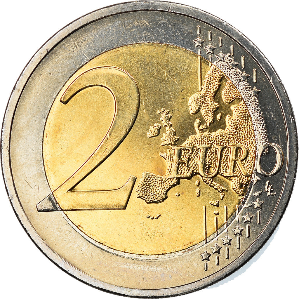 Chipre, 2 Euro, 2014, SC, Bimetálico, KM:85