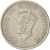 Monnaie, INDIA-BRITISH, George VI, 1/2 Rupee, 1947, TTB, Nickel, KM:553