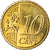 Chipre, 10 Euro Cent, 2014, MS(63), Latão, KM:New