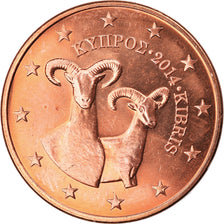 Chypre, 5 Euro Cent, 2014, SPL, Copper Plated Steel, KM:New