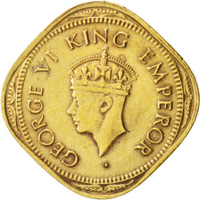 INDIA-BRITISH, George VI, 2 Annas, 1945, AU(50-53), Nickel-brass, KM:543